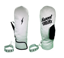 Load image into Gallery viewer, Sweetmitts White Lightning Leather Mitts
